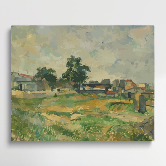 Landscape with Waterline | Paint by Numbers | Paul Cezanne-Paintsuper
