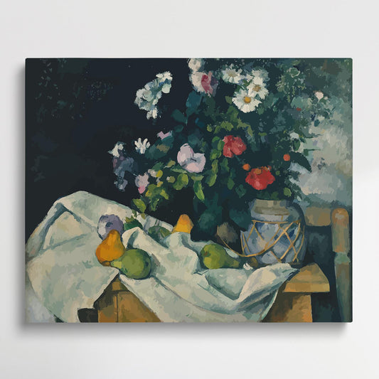Still Life with flowers | Paint by Numbers | Paul Cezanne-Paintsuper