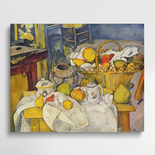 Still life with fruits | Paint by Numbers | Paul Cezanne-Paintsuper