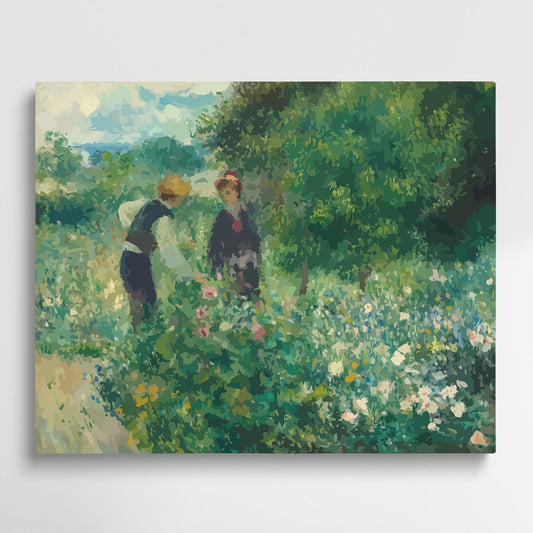 Auguste Renoir - Picking Flowers | Paint by Numbers | Auguste Renoir-Paintsuper