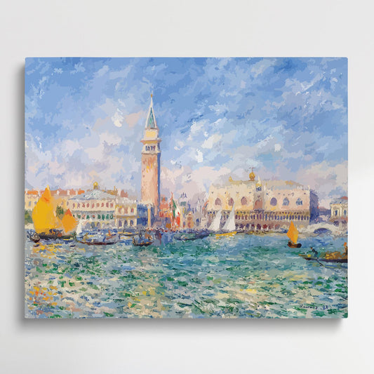 Auguste Renoir -Vue_de_Venise | Paint by Numbers | Auguste Renoir-Paintsuper