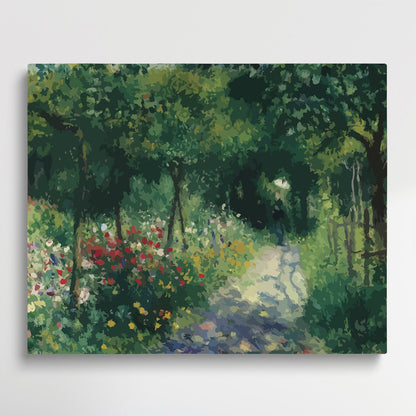PIERRE-AUGUSTE RENOIR-FEMMES DANS UN JARDIN | Paint by Numbers | Auguste Renoir-Paintsuper