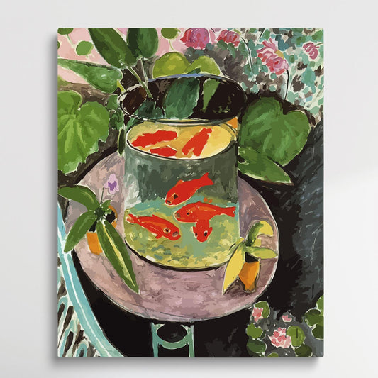 Goldfish | Paint by Numbers | Henri Matisse-Paintsuper