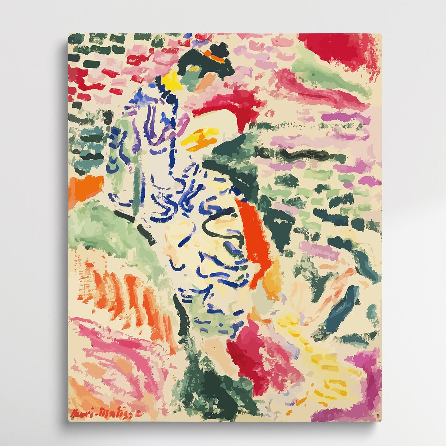 La Japonaise Woman beside the Water | Paint by Numbers | Henri Matisse-Paintsuper