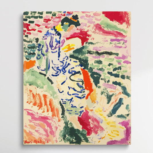 La Japonaise Woman beside the Water | Paint by Numbers | Henri Matisse-Paintsuper