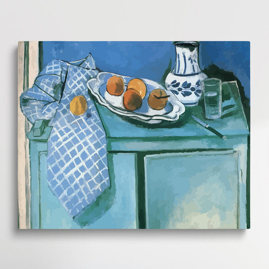 Still lift with green sideboard | Paint by Numbers | Henri Matisse-Paintsuper