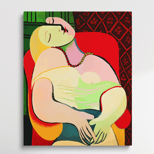 A dream | Paint by Numbers | Pablo Picasso-Paintsuper