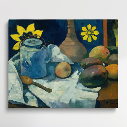 Still Life with Teapot and Furit | Paint by Numbers | Paul Gauguin-Paintsuper