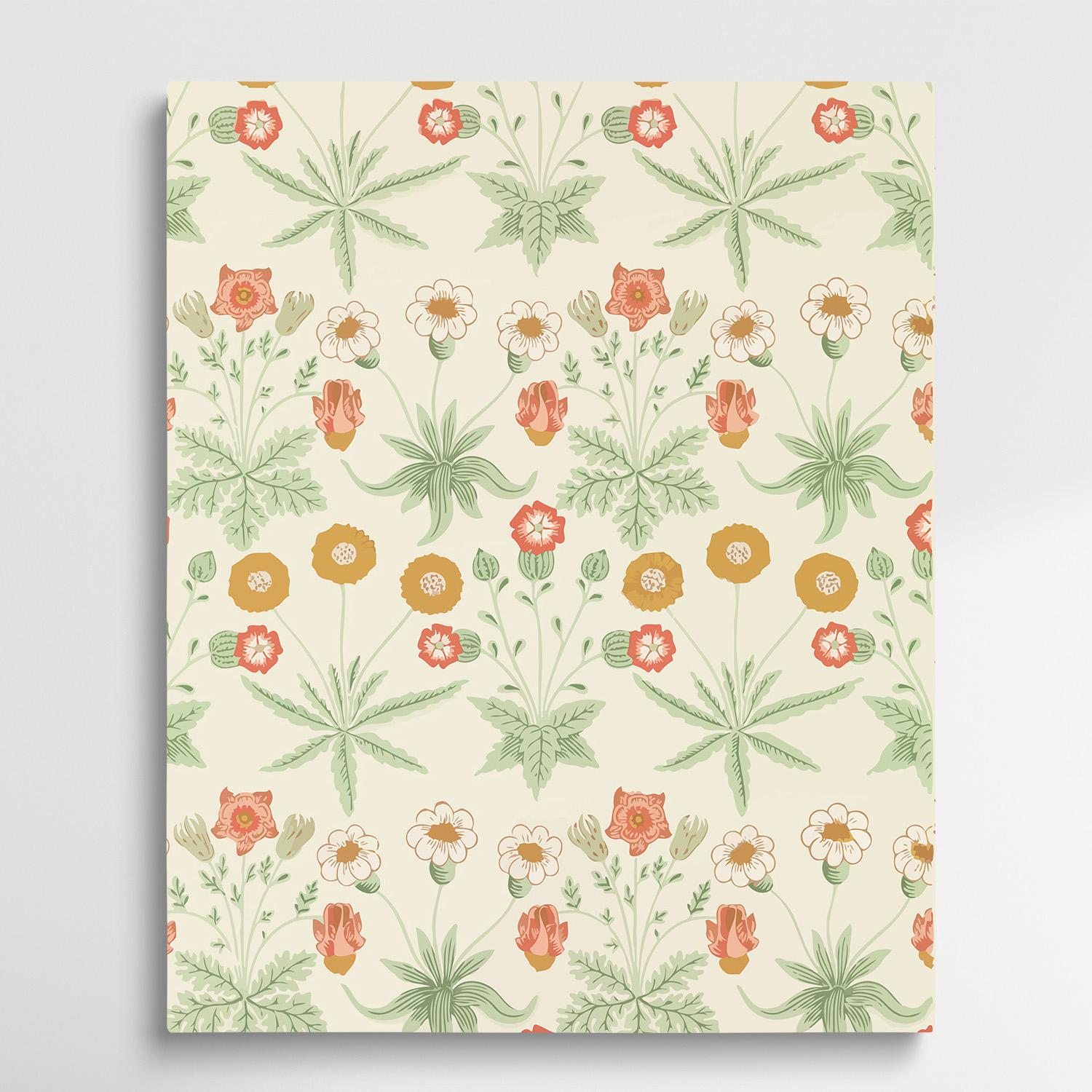 Floral pattern V11 | Paint by Numbers | William Morris-Paintsuper