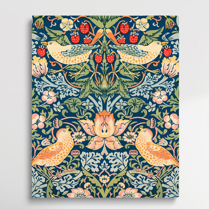 Floral pattern V15 | Paint by Numbers | William Morris-Paintsuper