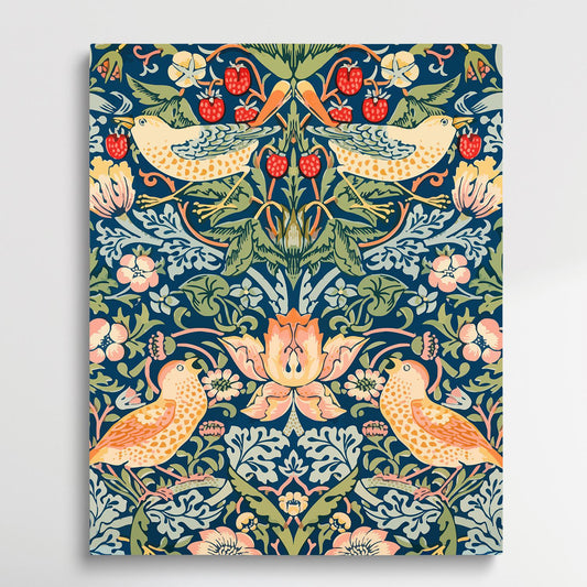 Floral pattern V15 | Paint by Numbers | William Morris-Paintsuper