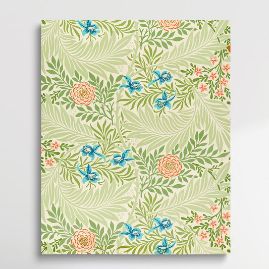 Floral pattern V17 | Paint by Numbers | William Morris-Paintsuper