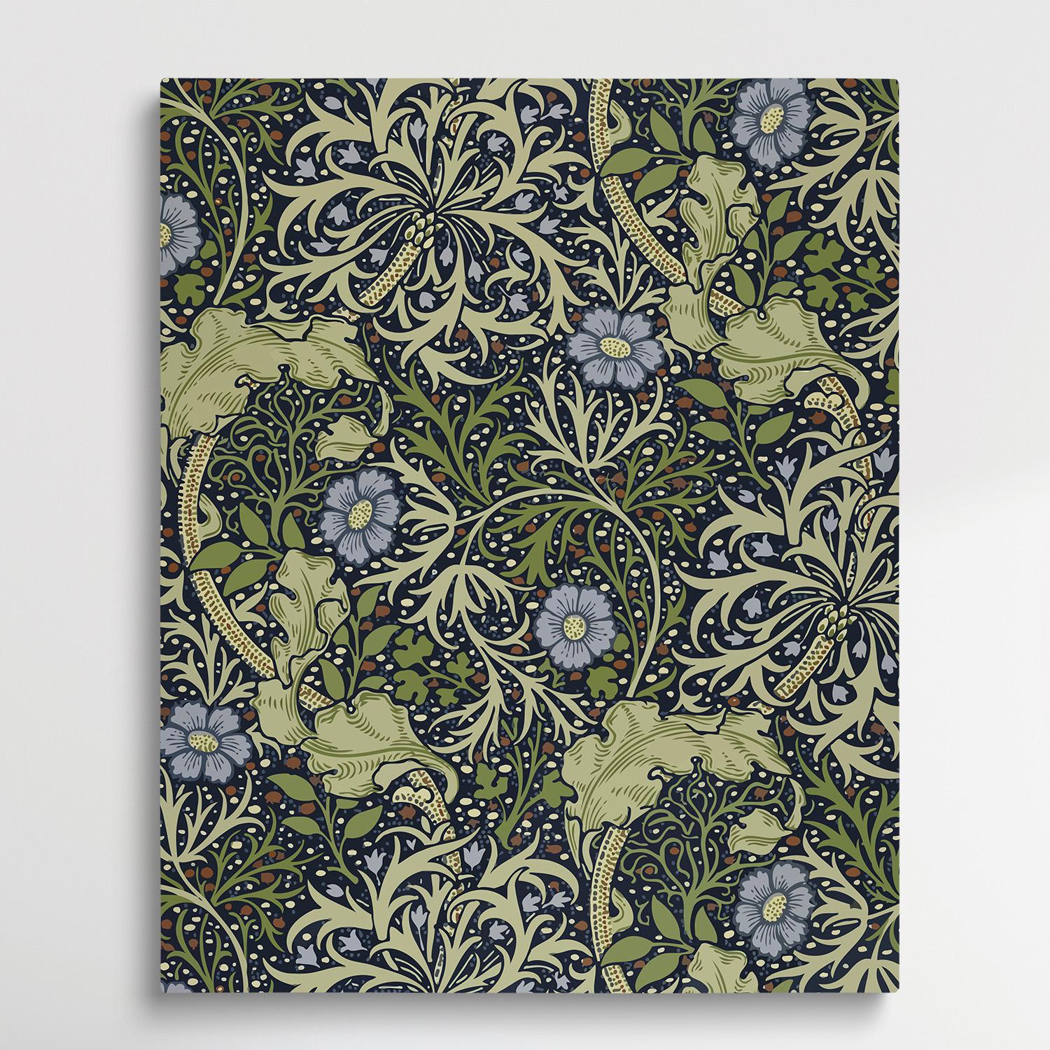Floral pattern V2 | Paint by Numbers | William Morris-Paintsuper