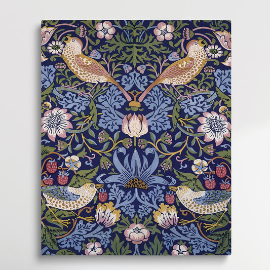 Floral pattern V6 | Paint by Numbers | William Morris-Paintsuper