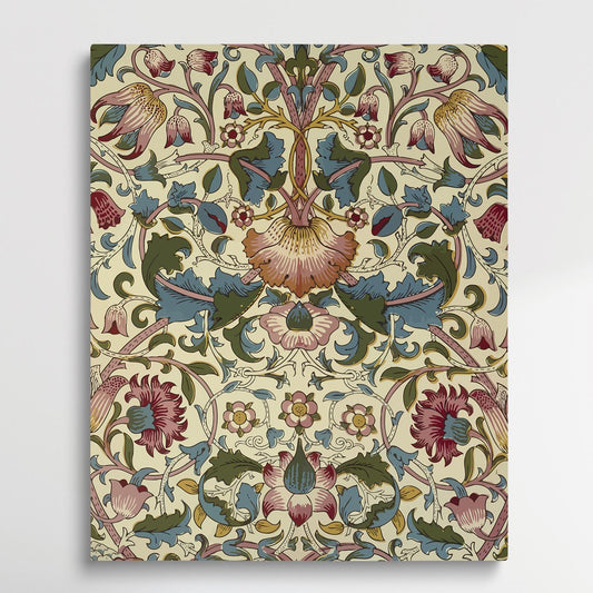 Floral pattern V7 | Paint by Numbers | William Morris-Paintsuper