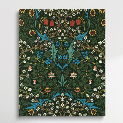 Floral pattern V9 | Paint by Numbers | William Morris-Paintsuper