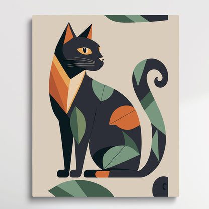 Cat V2 | Paint by Numbers | Retro Style-Paintsuper