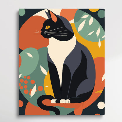 Cat V3 | Paint by Numbers | Retro Style-Paintsuper