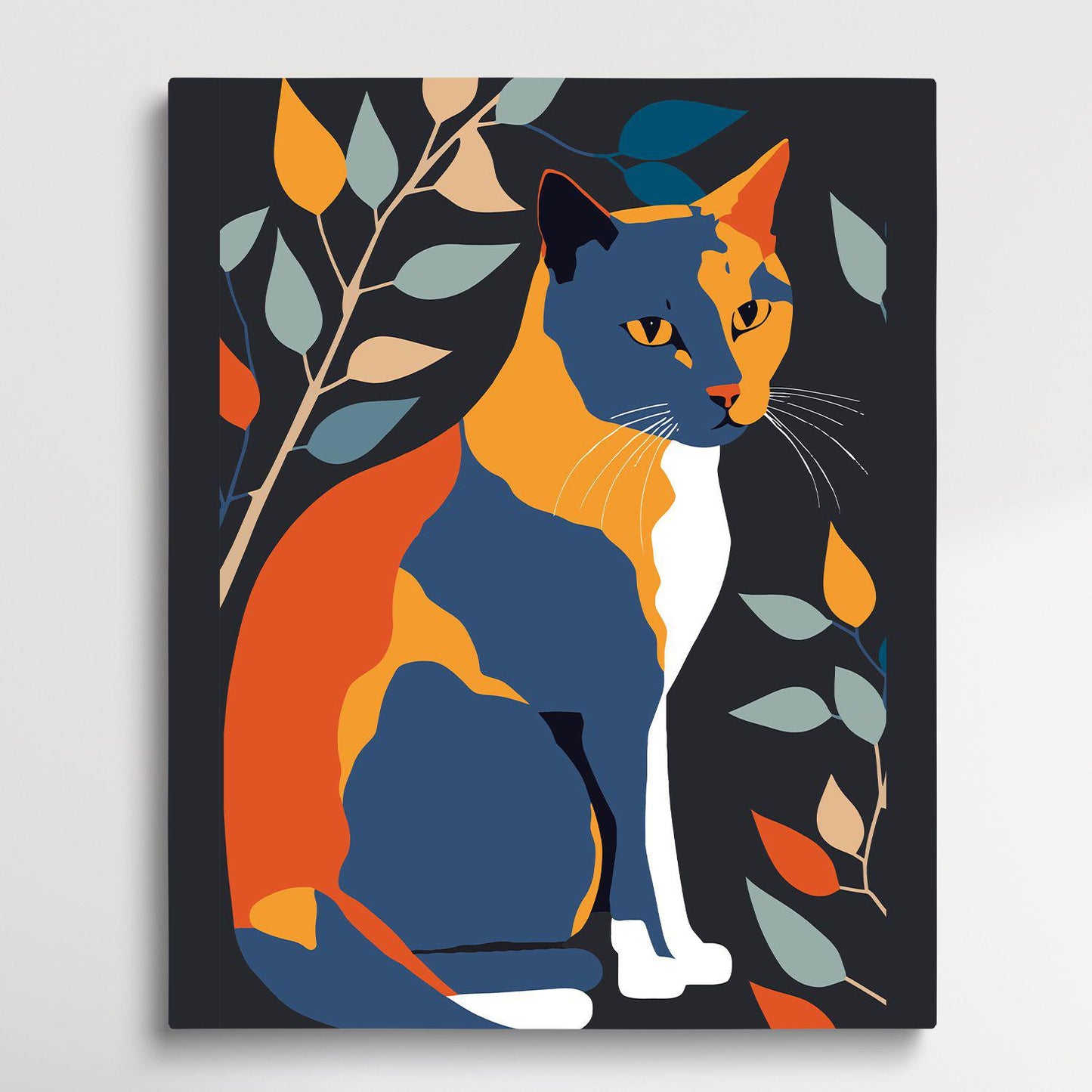 Cat V4 | Paint by Numbers | Retro Style-Paintsuper