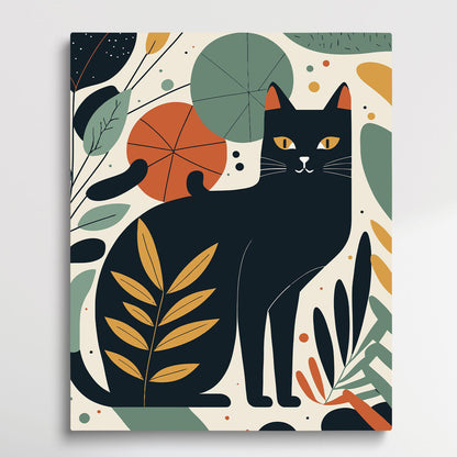 Cat V7 | Paint by Numbers | Retro Style-Paintsuper