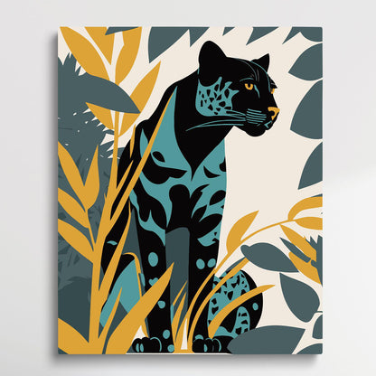 Leopard V10 | Paint by Numbers | Retro Style-Paintsuper
