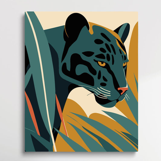 Leopard V11 | Paint by Numbers | Retro Style-Paintsuper