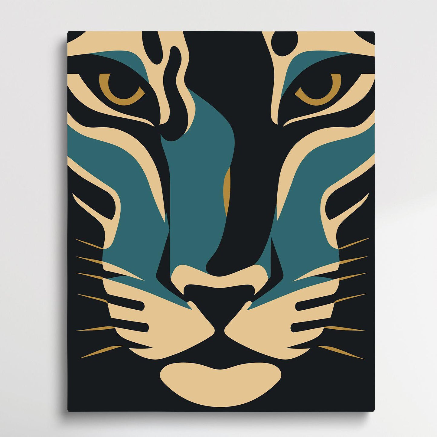 Leopard V12 | Paint by Numbers | Retro Style-Paintsuper