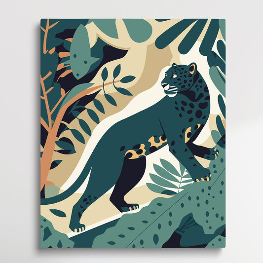 Leopard V3 | Paint by Numbers | Retro Style-Paintsuper