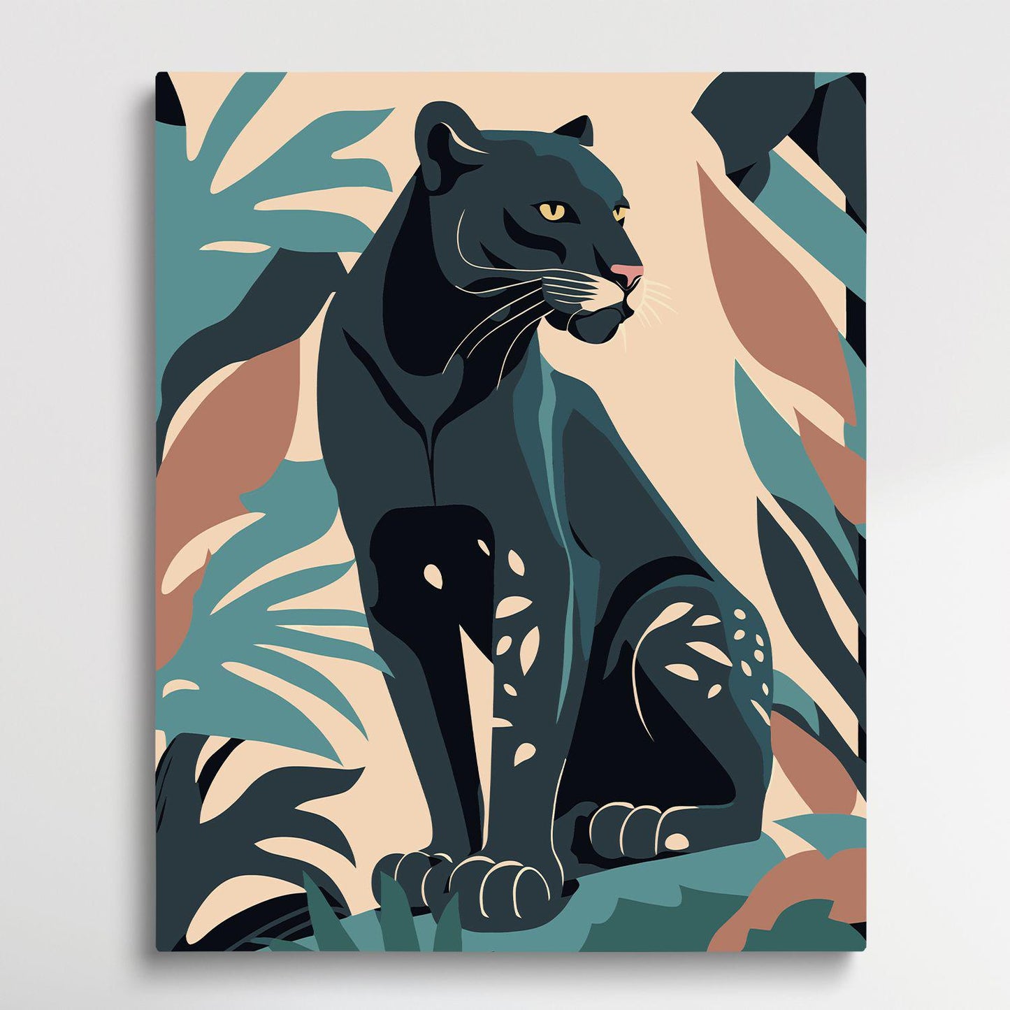 Leopard V6 | Paint by Numbers | Retro Style-Paintsuper