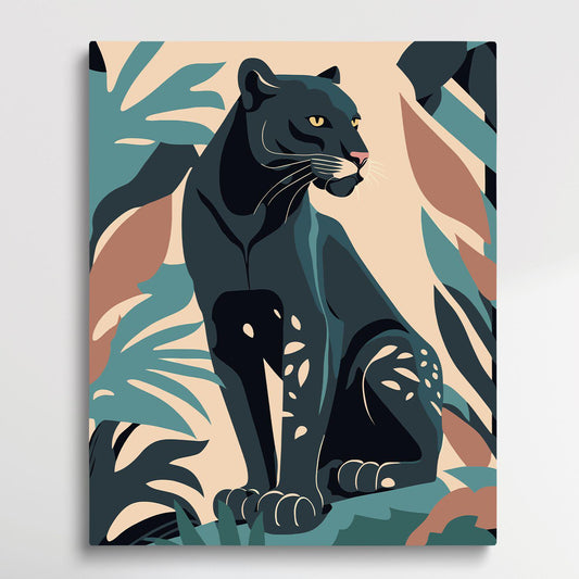 Leopard V6 | Paint by Numbers | Retro Style-Paintsuper