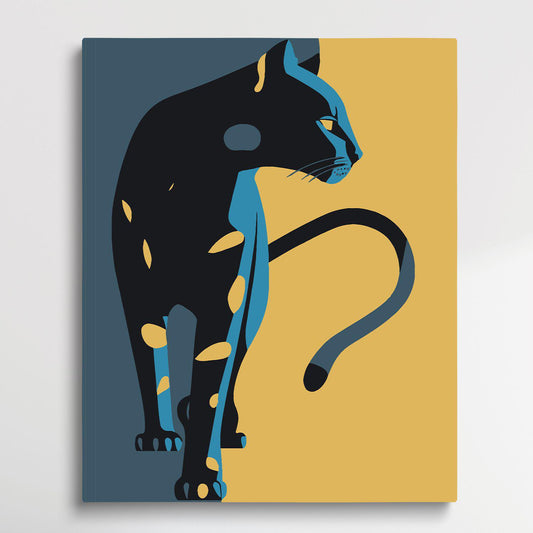 Leopard V8 | Paint by Numbers | Retro Style-Paintsuper