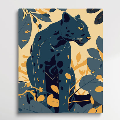 Leopard V9 | Paint by Numbers | Retro Style-Paintsuper