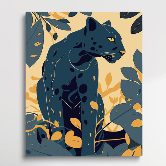 Leopard V9 | Paint by Numbers | Retro Style-Paintsuper