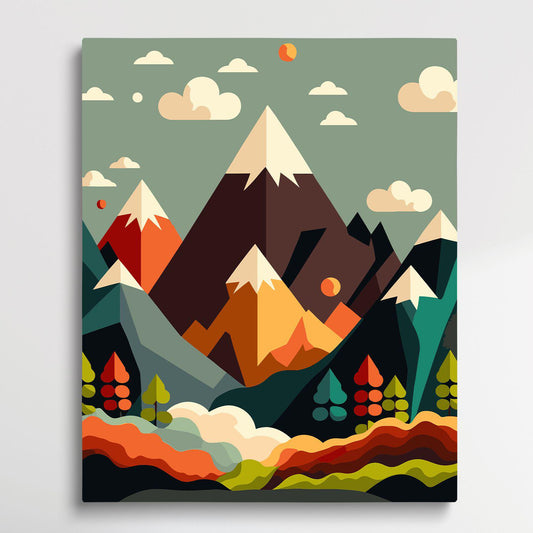 Mountain Travel V5 | Paint by Numbers | Retro Style-Paintsuper