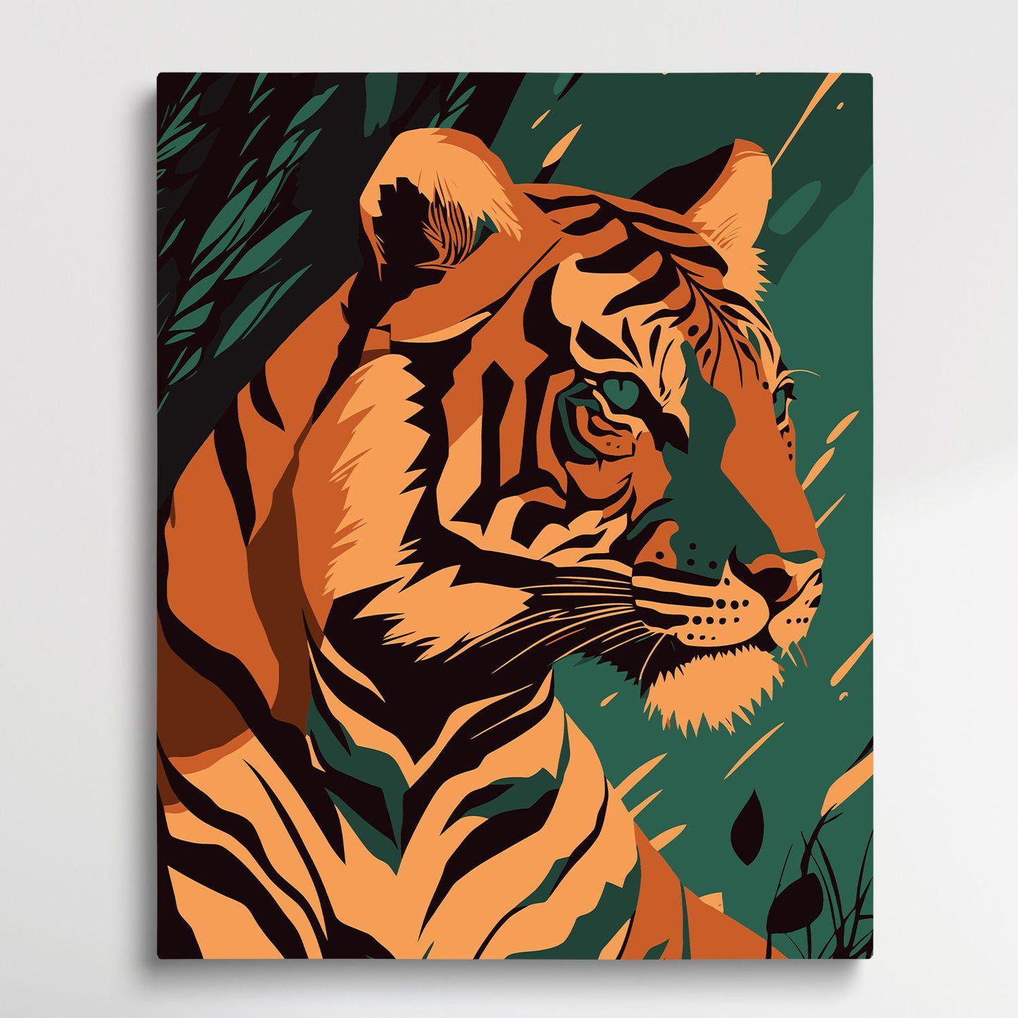 Tiger V11 | Paint by Numbers | Retro Style-Paintsuper