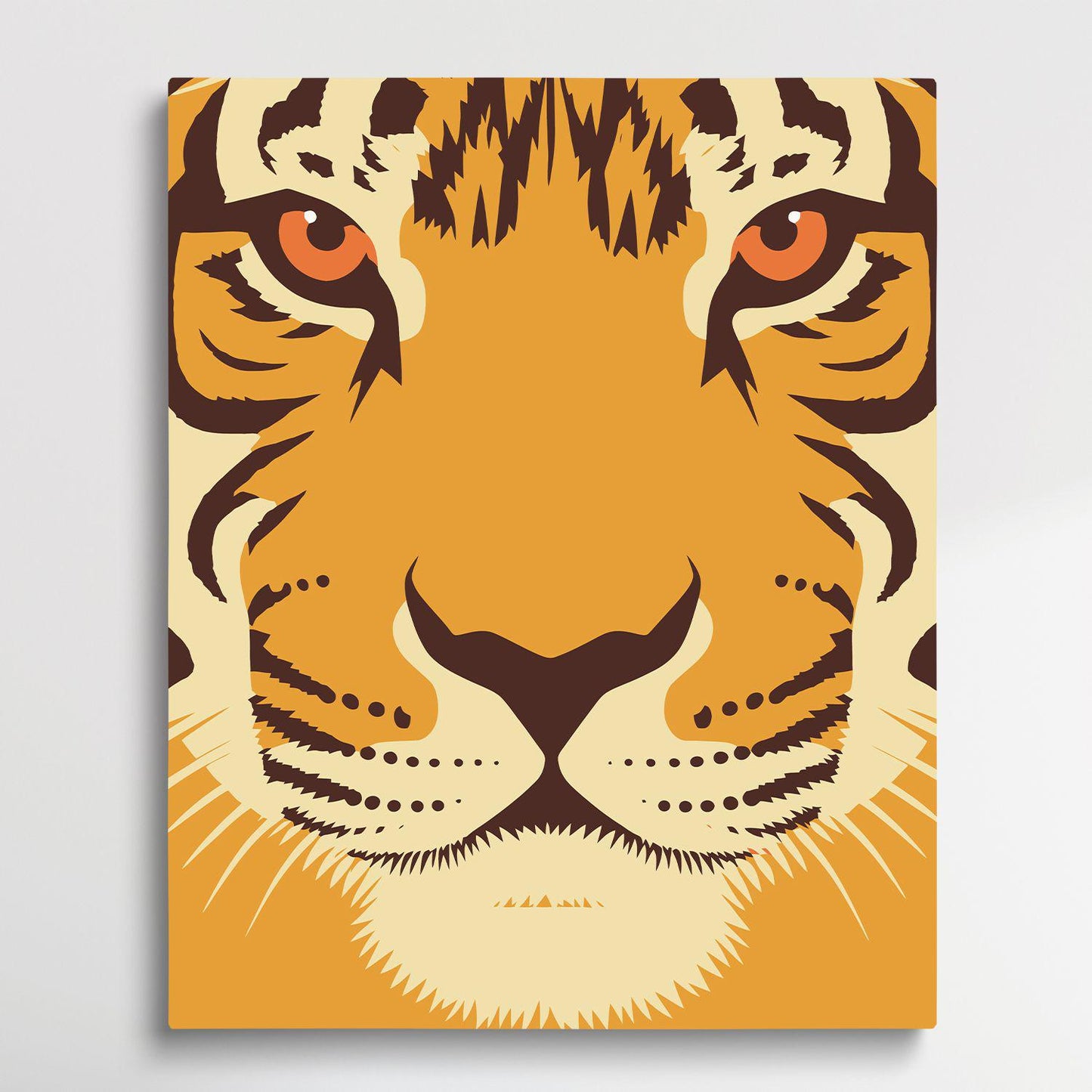 Tiger V2 | Paint by Numbers | Retro Style-Paintsuper