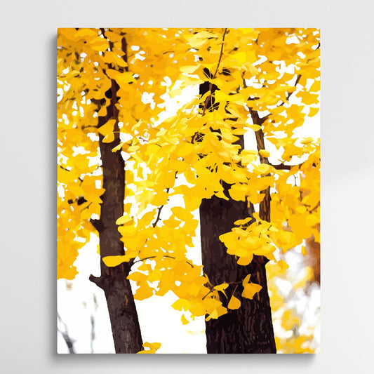 Ginkgo Tree | Paint by Numbers | Landscape-Paintsuper