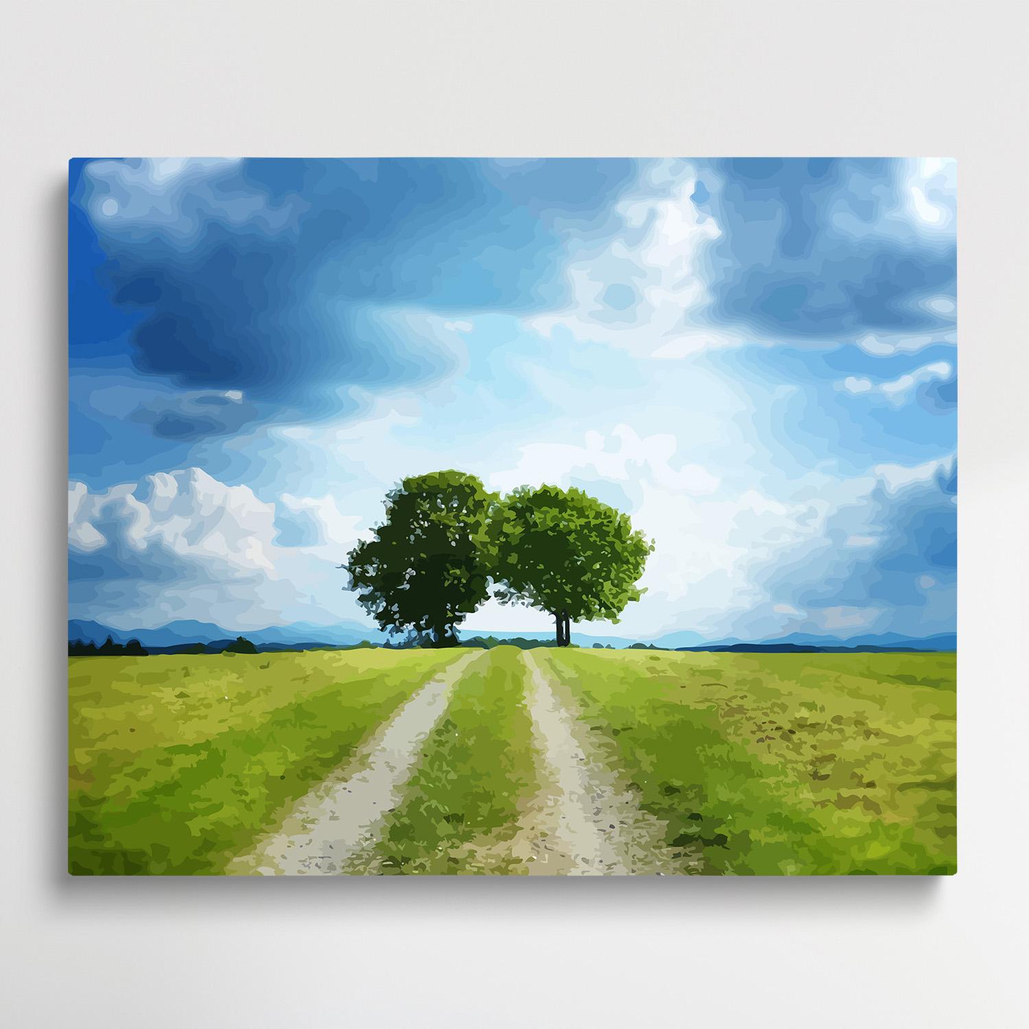 End of the Road | Paint by Numbers | Landscape-Paintsuper
