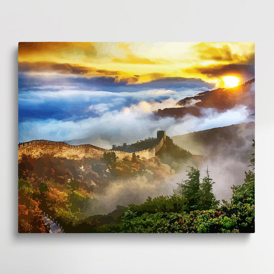Great Wall | Paint by Numbers | Landscape-Paintsuper