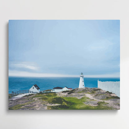 Observation tower on the seaside v2 | Paint by Numbers | Landscape-Paintsuper