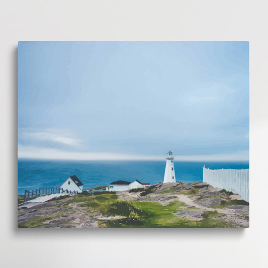 Observation tower on the seaside v2 | Paint by Numbers | Landscape-Paintsuper