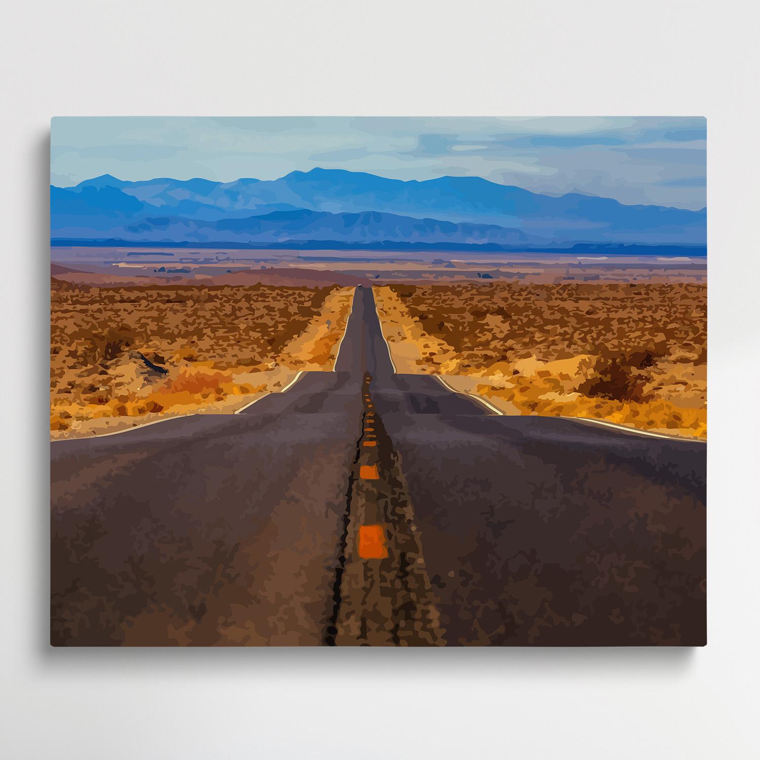 Road V1 | Paint by Numbers | Landscape-Paintsuper