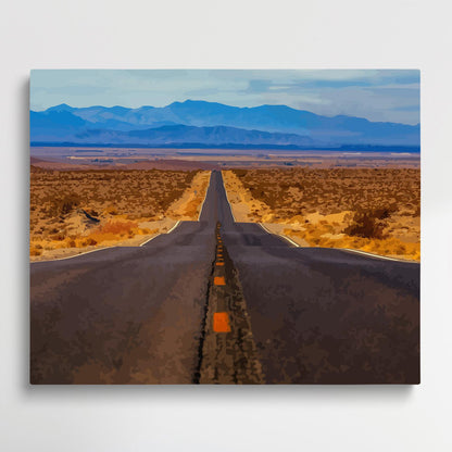 Road V1 | Paint by Numbers | Landscape-Paintsuper