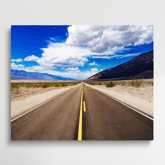 Road V11 | Paint by Numbers | Landscape-Paintsuper