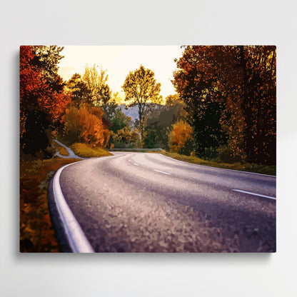 Road V12 | Paint by Numbers | Landscape-Paintsuper