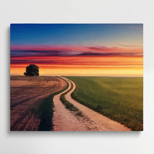 Road V5 | Paint by Numbers | Landscape-Paintsuper