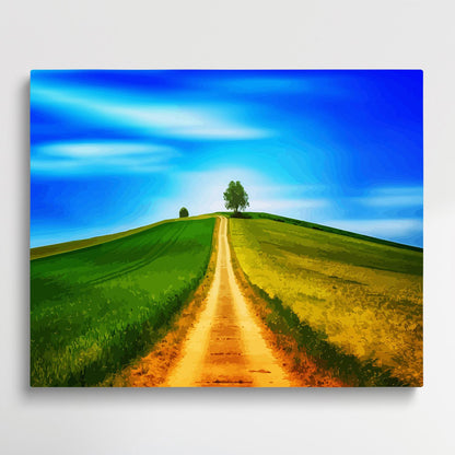 Road V6 | Paint by Numbers | Landscape-Paintsuper