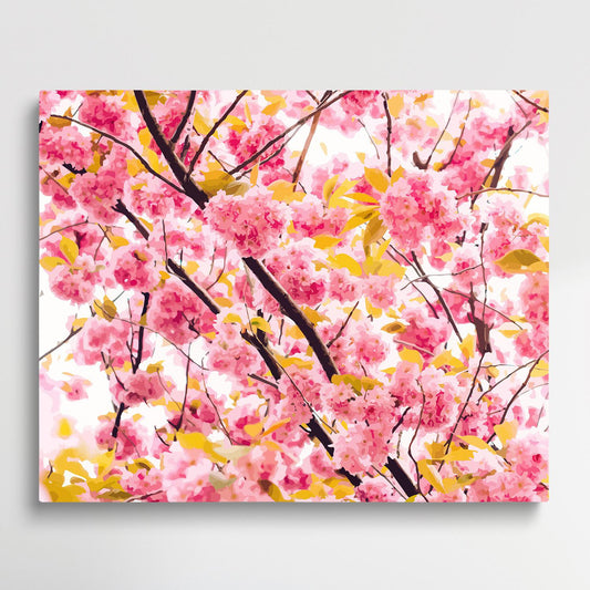 Cherry blossoms V2 | Paint by Numbers | Flowers-Paintsuper