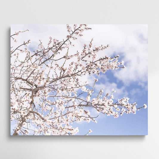 Cherry blossoms V4 | Paint by Numbers | Flowers-Paintsuper