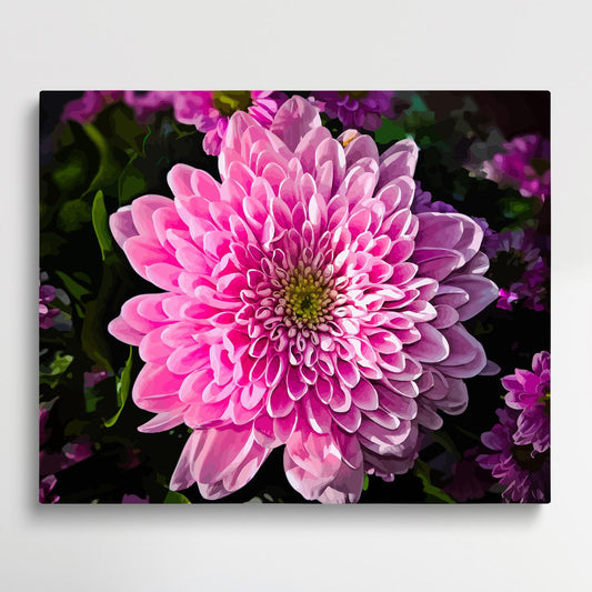 Chrysanthemum V5 | Paint by Numbers | Flowers-Paintsuper